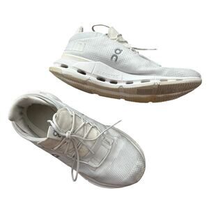 On Cloudnova White CloudTec Sneakers Women’s 10 EU42 Running Shoes